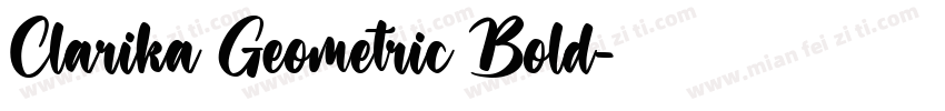 Clarika Geometric Bold字体转换